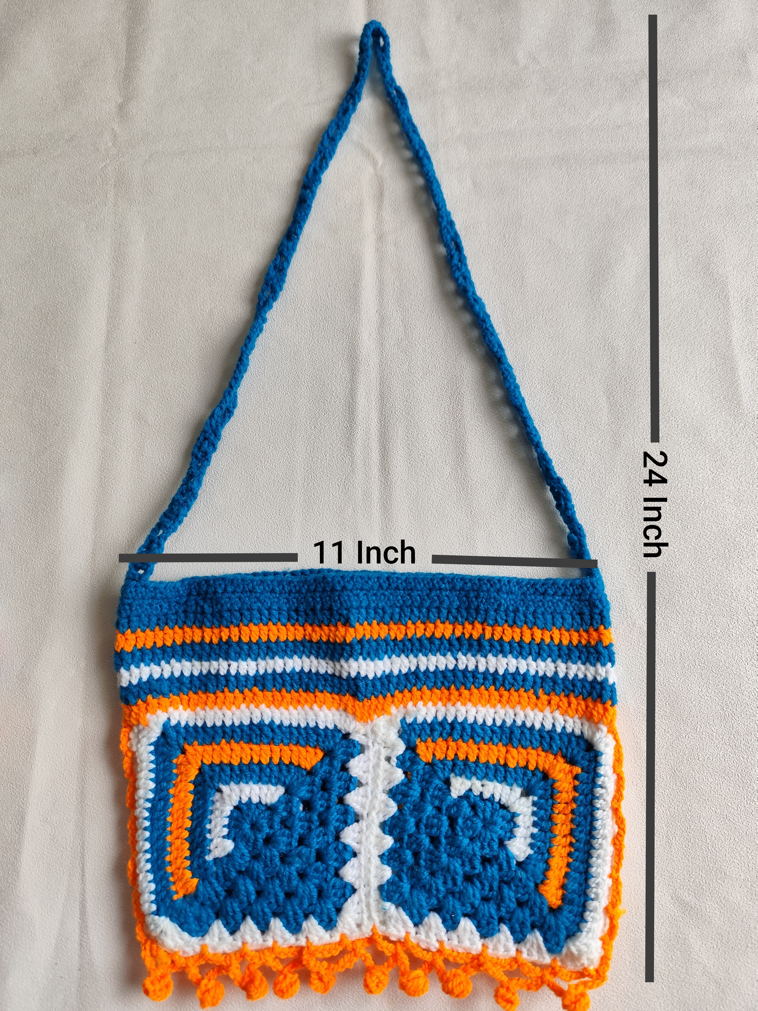 Thumbnail of Handmade woolen crochet slingbag 3